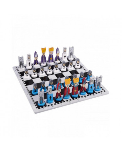 Échecs en bois Cadeaux pour enfants Dessin animé Modélisation Jouets d'échecs