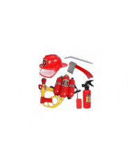 Tuyau d'incendie + Casque 5 pièces Set Fireman Children's Toy Set Jeu de rôle