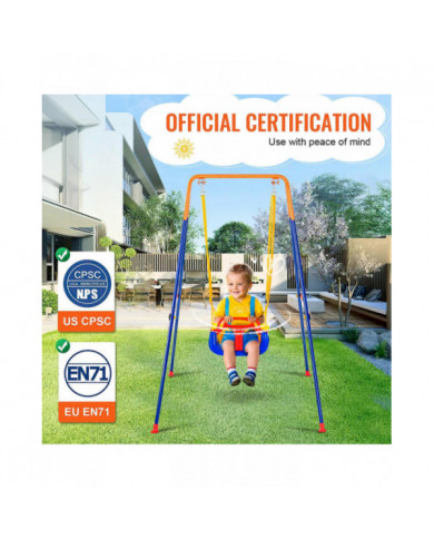 Balançoires pour jardin, balançoire 3-en-1 pour tout-petits avec 4 sacs de sable, pour les tout-petits de 6 à 36 [...]