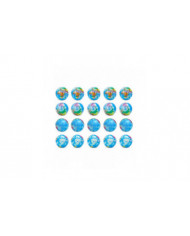 20 Pack Earth Stress Balls, 2,5 pouces Earth Theme Squeeze Balls, stress Relief Balls Squeeze Anxiety