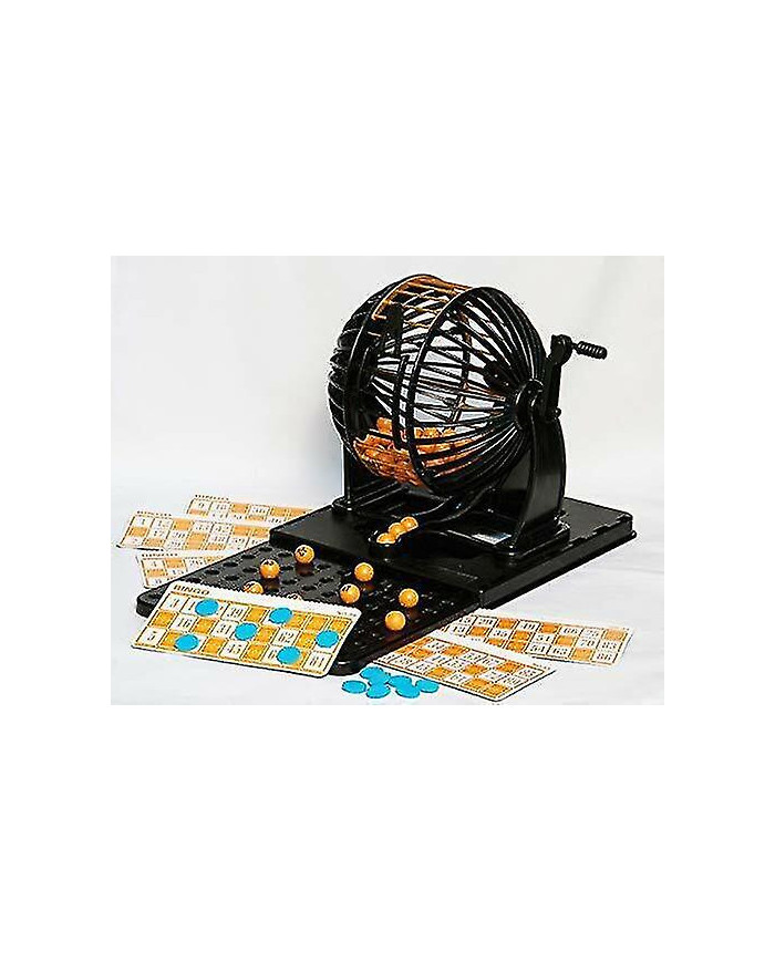 Machine à Numéros de Loto Bingo Famille - 90 Numéros, 24 Cartes Dg