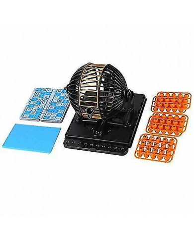 Machine à Numéros de Loto Bingo Famille - 90 Numéros, 24 Cartes Dg