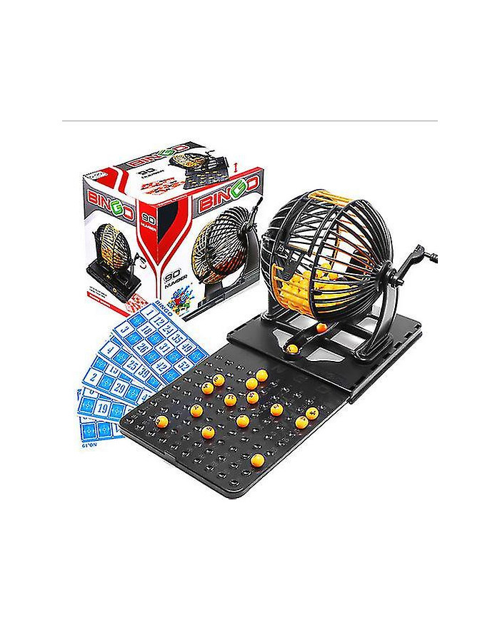 Machine à Numéros de Loto Bingo Famille - 90 Numéros, 24 Cartes Dg