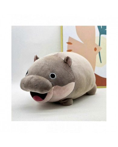 Peluche hippopotame Moo Deng, Jouets en peluche Moo Deng, Jouet Moo Deng, Peluche hippopotame pygmée mignon
