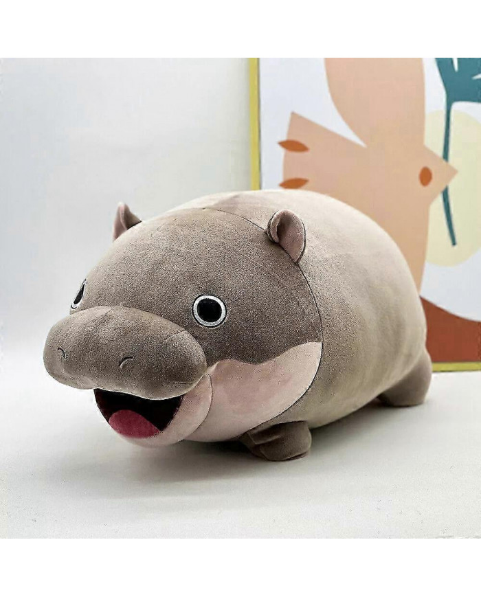 Peluche hippopotame Moo Deng, Jouets en peluche Moo Deng, Jouet Moo Deng, Peluche hippopotame pygmée mignon