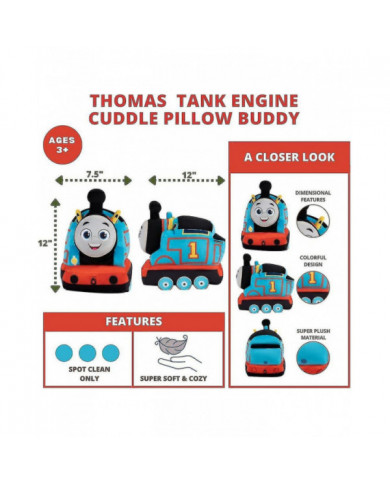 Thomas & Friends Engine Train Kids Bedding Super Doux Peluche Câlin Oreiller Buddy, (produit officiel Thomas & [...]
