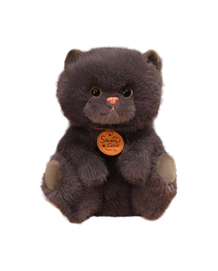 Naievear Simulé Chat Peluche Jouet Assis Couché Chaton Doudou Moelleux En Peluche Animal Poupée Bureau À Domicile [...]