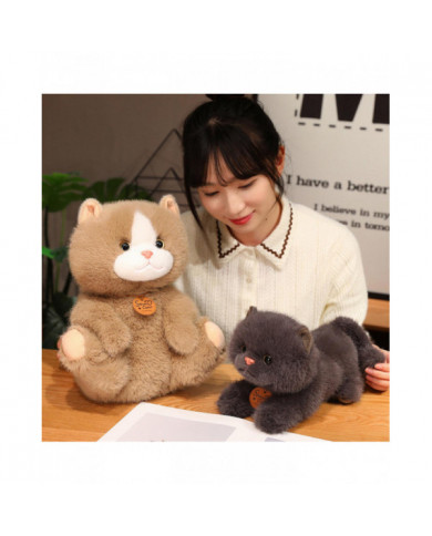 Naievear Simulé Chat Peluche Jouet Assis Couché Chaton Doudou Moelleux En Peluche Animal Poupée Bureau À Domicile [...]