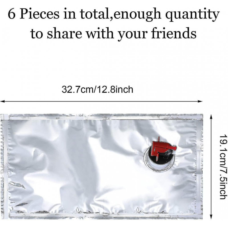6 Pieces Wine Purse Refill Bags Refill Bladders Reusable Refillable Wine Replacement Storage Pouch With Spout For [...]