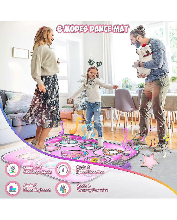 Tapis de danse Jouets pour 3 4 5 6 7 8 9 10+ ans Filles cadeaux d’anniversaire, Tapis de danse musical pour [...]