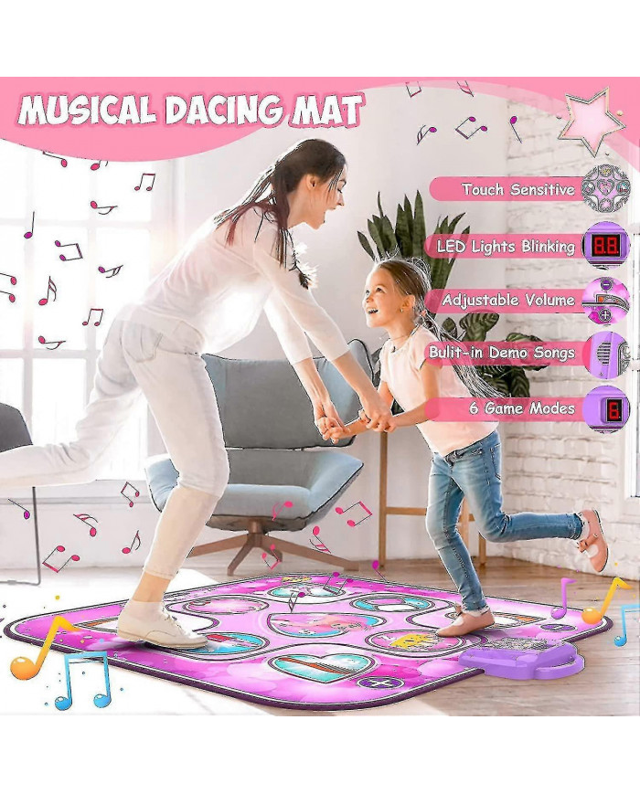 Tapis de danse Jouets pour 3 4 5 6 7 8 9 10+ ans Filles cadeaux d’anniversaire, Tapis de danse musical pour [...]