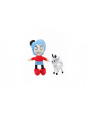 Hilda blue-haired girl into the city doll cartoon fawn fox twig plush toy