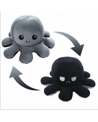 20cm 30cm 40cm Géant Réversible Pieuvre En peluche Réversible Heureux Triste Octopus Peluche