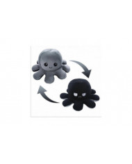 20cm 30cm 40cm Géant Réversible Pieuvre En peluche Réversible Heureux Triste Octopus Peluche