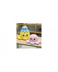 20cm 30cm 40cm Géant Réversible Pieuvre En peluche Réversible Heureux Triste Octopus Peluche