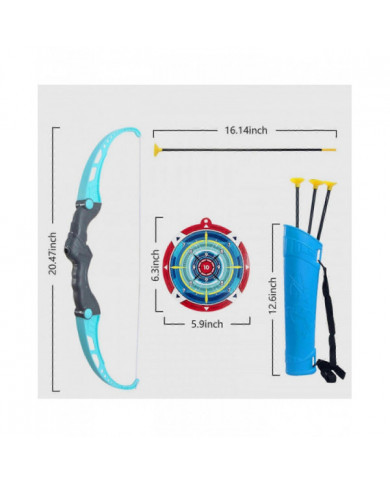 Kids Bow And Arrows Set With 8 Suction Cup Arrows, Targets & Dorlach, Indoor And Outdoor Toys For Children Boys Girls