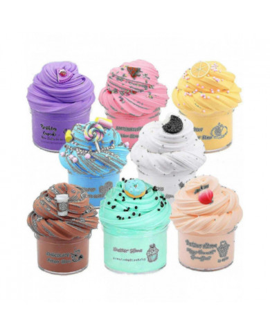 8-pack Butter Slime Set, Stress Relief Toys For Girls And Boys 70ml