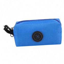 Dog Poop Bag Holder Storage Bag With Zipper Oxfor Cloth For Puppy Pet Hiking Blue Dog Poop Bag Holder Storage Bag With Zipper Oxfor Cloth For Puppy Pet Hiking Blue