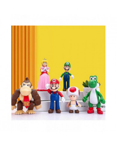 18pcs / set Super Mario Action Figure Toy Décoration Cadeau