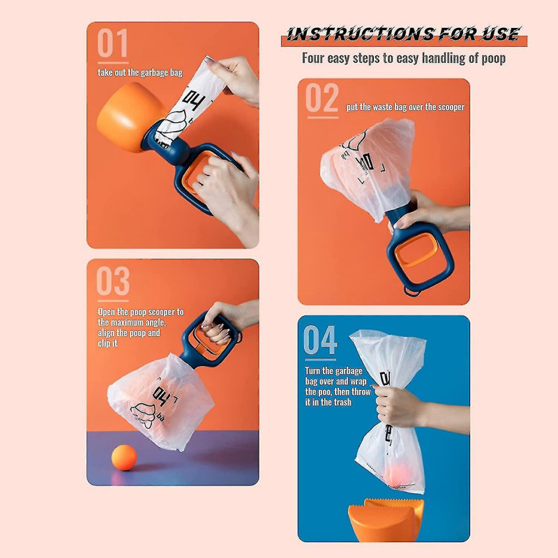 Redminut 11in Dog Pooper Scooper,short Pet Poop Scooper A