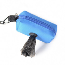 Dog Poop Bag Holder Storage Bag With Zipper Oxfor Cloth For Puppy Pet Hiking Blue Dog Poop Bag Holder Storage Bag With Zipper Oxfor Cloth For Puppy Pet Hiking Blue