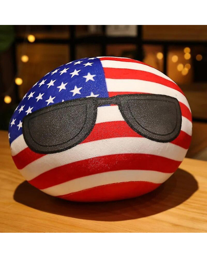 10-40cm Countryball Pologne Ballon Peluche Peluche Oreiller Japon France Nations Unies Canada Italie USA Gdr Ger [...]