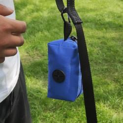 Dog Poop Bag Holder Storage Bag With Zipper Oxfor Cloth For Puppy Pet Hiking Blue Dog Poop Bag Holder Storage Bag With Zipper Oxfor Cloth For Puppy Pet Hiking Blue