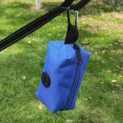 Dog Poop Bag Holder Storage Bag With Zipper Oxfor Cloth For Puppy Pet Hiking Blue Dog Poop Bag Holder Storage Bag With Zipper Oxfor Cloth For Puppy Pet Hiking Blue