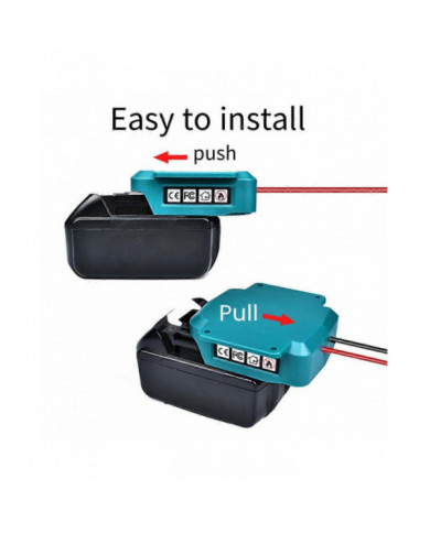 Adaptateur de roue d’alimentation pour batterie 18V avec connecteur de faisceau de câbles et fusible pour roue [...]