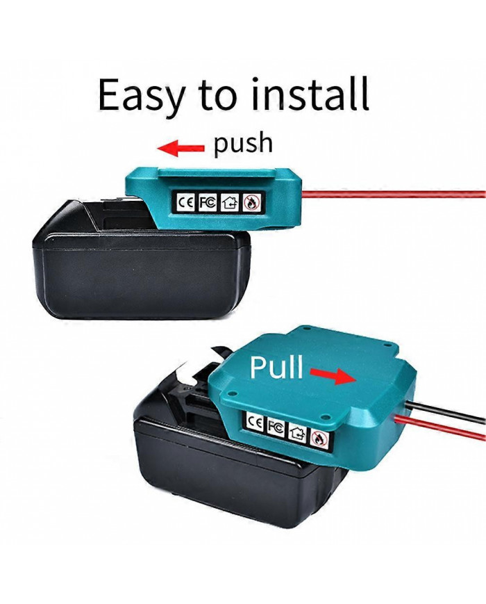 Adaptateur de roue d’alimentation pour batterie 18V avec connecteur de faisceau de câbles et fusible pour roue [...]