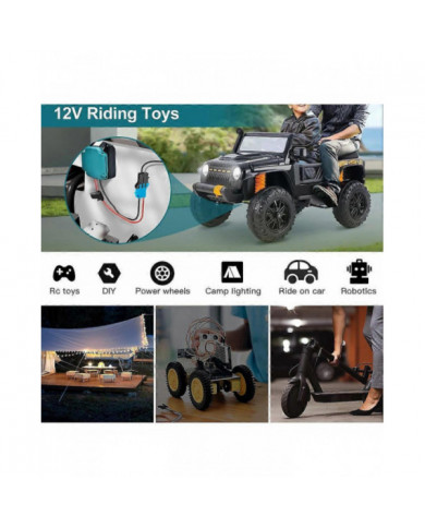 Adaptateur de roue d’alimentation pour batterie 18V avec connecteur de faisceau de câbles et fusible pour roue [...]