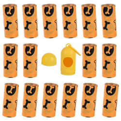 High Quality Biodegradable Dog Poop Waste Bags With Dispenser Orange 16roll High Quality Biodegradable Dog Poop Waste Bags With Dispenser Orange 16roll