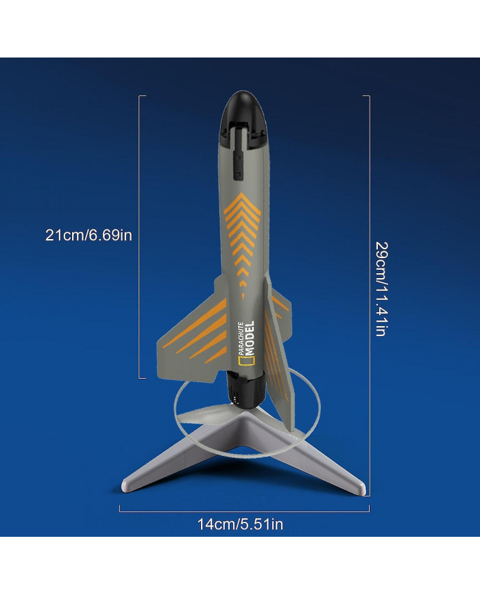 Lance-roquettes pour enfants Jouets d’extérieur de fusée à air motorisé à lancement automatique pour enfants