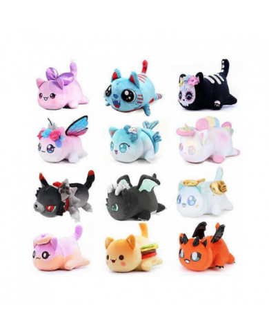 Aphmau Meows Cat Plush Toy Soft Meemeow Stuffed Donut Cat Plushes Kawaii French Fry Cheeseburger Food Plush Doll [...]