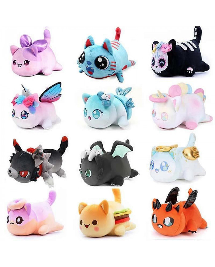 Aphmau Meows Cat Plush Toy Soft Meemeow Stuffed Donut Cat Plushes Kawaii French Fry Cheeseburger Food Plush Doll [...]