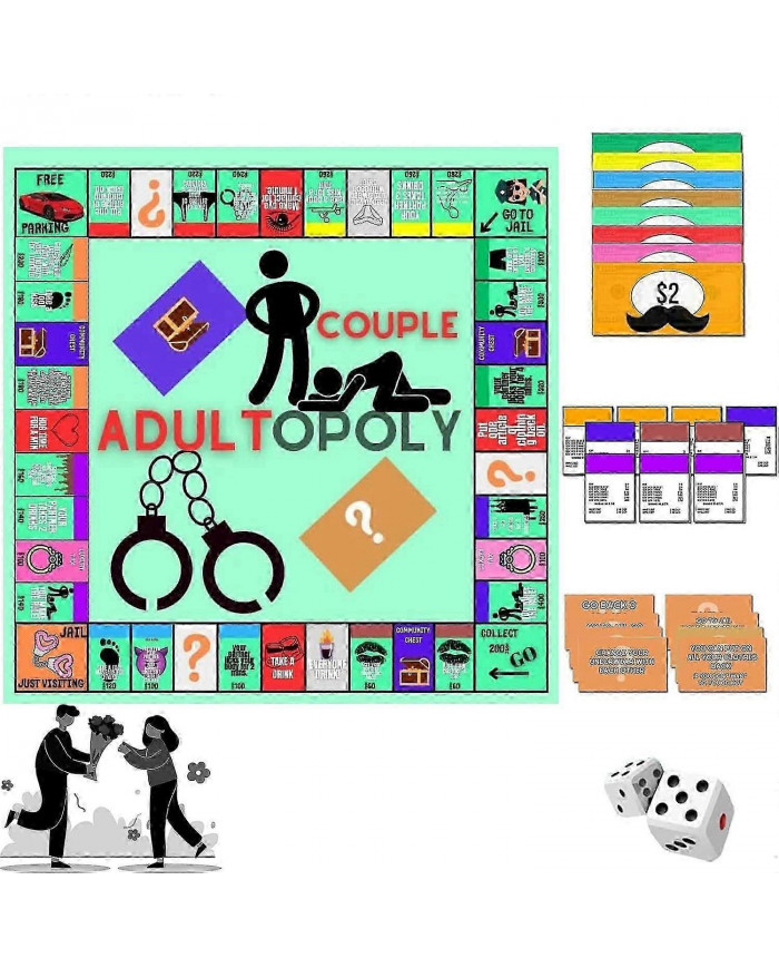 Jeu de société Adultopoly, Jeux de couple pour adultes, Jeu de société pour couple, Jeux de société pour adultes, [...]