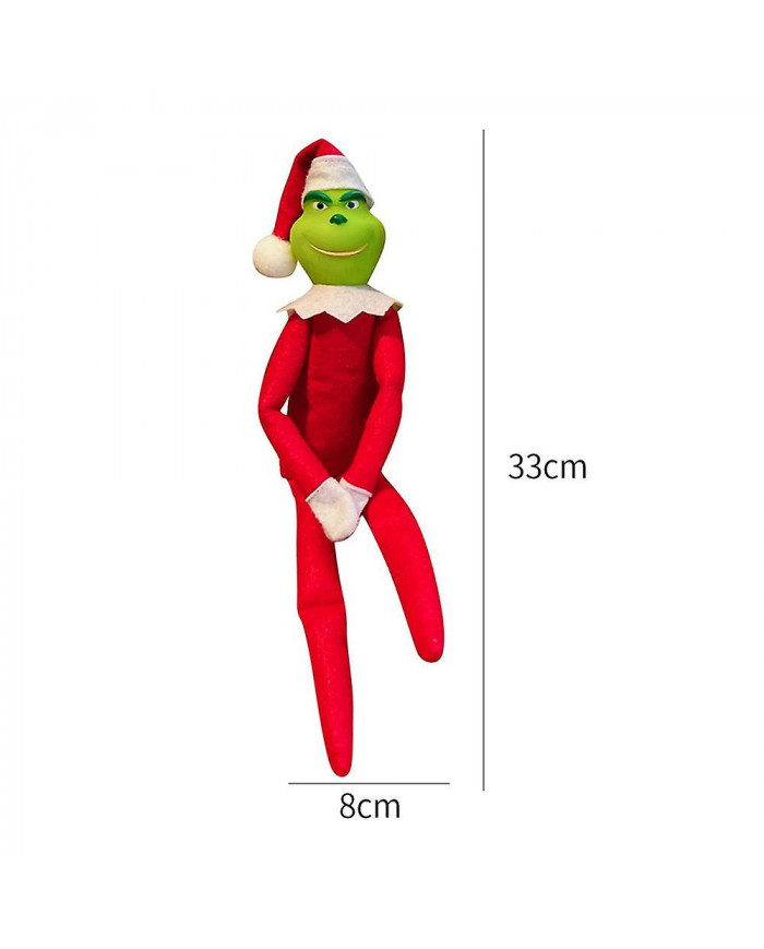 Couple de Noël Le Grinch Peluche Poupée Jouet Noël Décoration Intérieure Ornements Enfants Chlidren Cadeaux