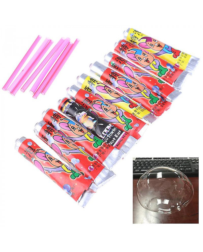 10pcs Bubble Glue Enfants Soufflant Bubble Ball Jouets pour enfants Space Balloon Toy