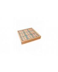 Ensemble de jeu de jeu Sudoku en bois de plateau de puzzle de puzzle en bois
