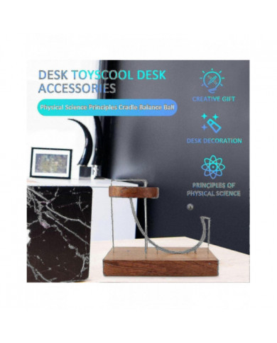 Perpetual Motion Machine Circular Stress Relief Ornament Jouet Cadeaux créatifs pour les amis et la famille -