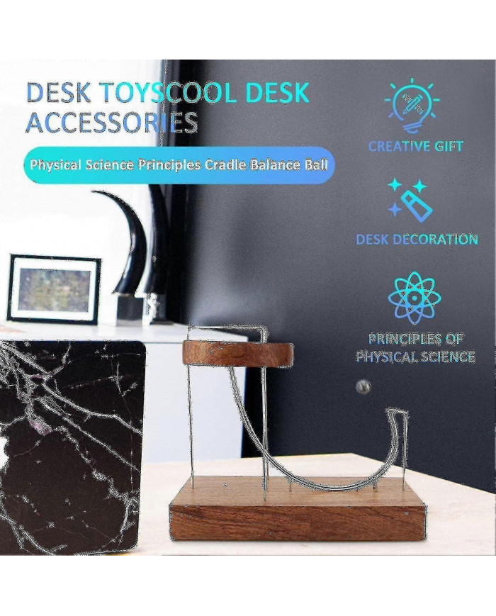 Perpetual Motion Machine Circular Stress Relief Ornament Jouet Cadeaux créatifs pour les amis et la famille -