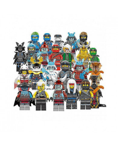 Ensemble De 24 Pcs Ninja Mini Figures Kai Jay Sensei Wu Master Building Blocks Jouets