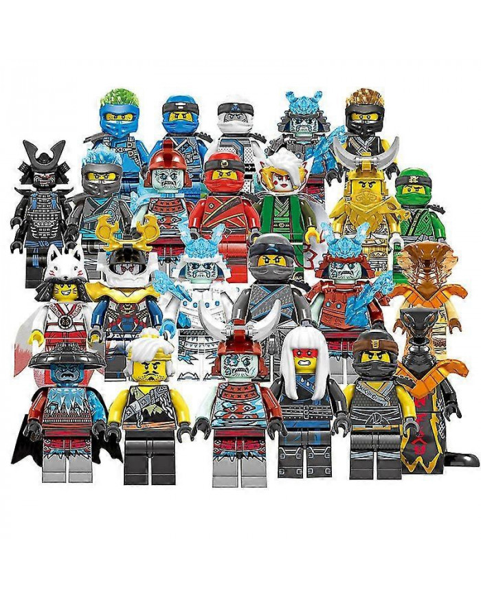 Ensemble De 24 Pcs Ninja Mini Figures Kai Jay Sensei Wu Master Building Blocks Jouets
