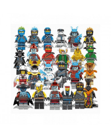 24 Pcs Ninja guerriers Minifigures Blocs de construction Jouets Set