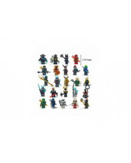 24 Pcs Ninja guerriers Minifigures Blocs de construction Jouets Set
