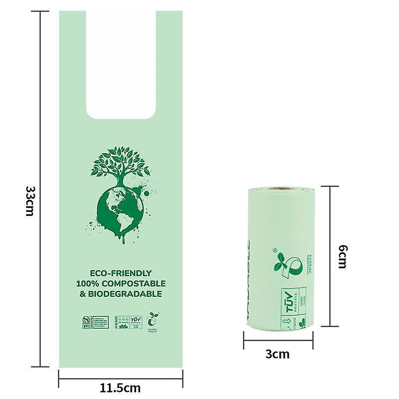 Eco-friendly Corn Starch Dog Poop Bags With Handles