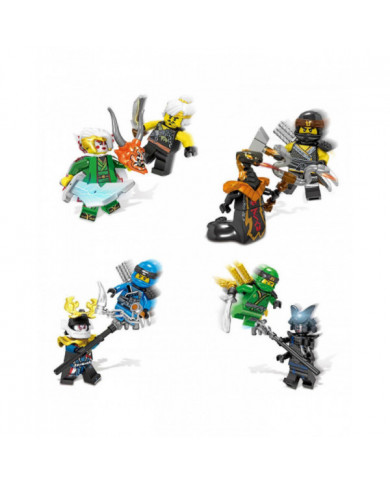 24 Pcs Ninja guerriers Minifigures Blocs de construction Jouets Set