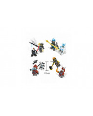 24 Pcs Ninja guerriers Minifigures Blocs de construction Jouets Set