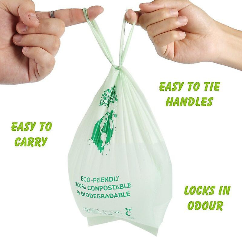Eco-friendly Corn Starch Dog Poop Bags With Handles