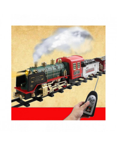 Best Seller Train Toys Set, train électrique rechargeable avec son de lumières à vapeur à distance